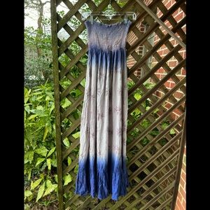 Strapless maxi dress